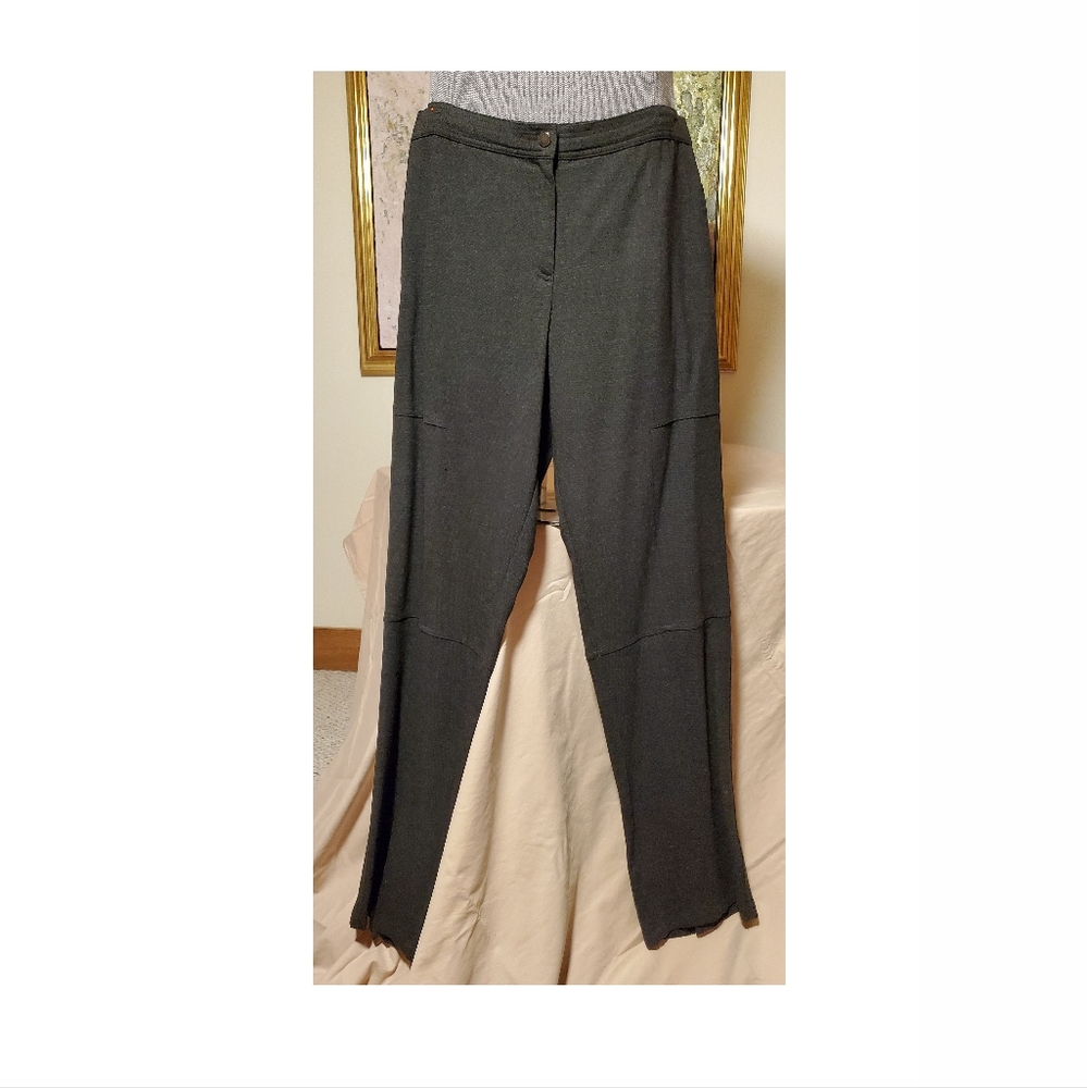 Armani Collezioni Gray wool pants high rise sz 10
